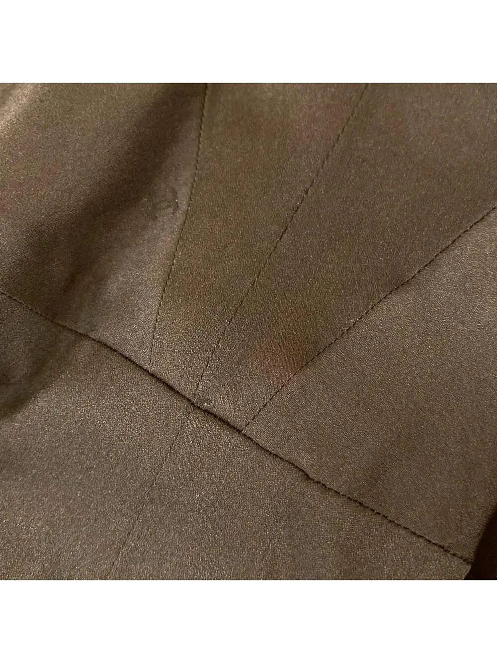 Chanel Dark Brown Outer Fabric] Wool #300026C64B